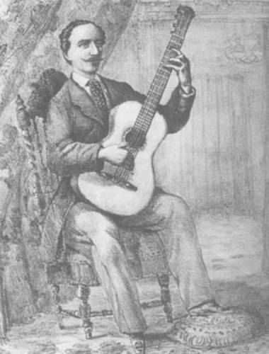 Scherzo Tomas Damas postura guitarra siglo XIX